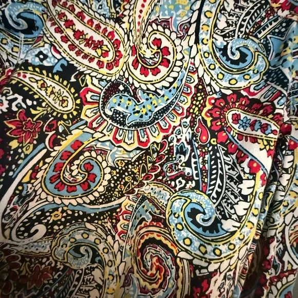 Daniel Cremieux Red and Blue Casual Button Down Shirt - Picture 2 of 4